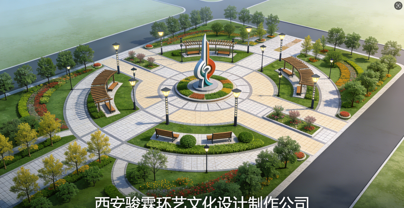 乡镇社区文化景观广场｜文艺赋美乡村的实践样本